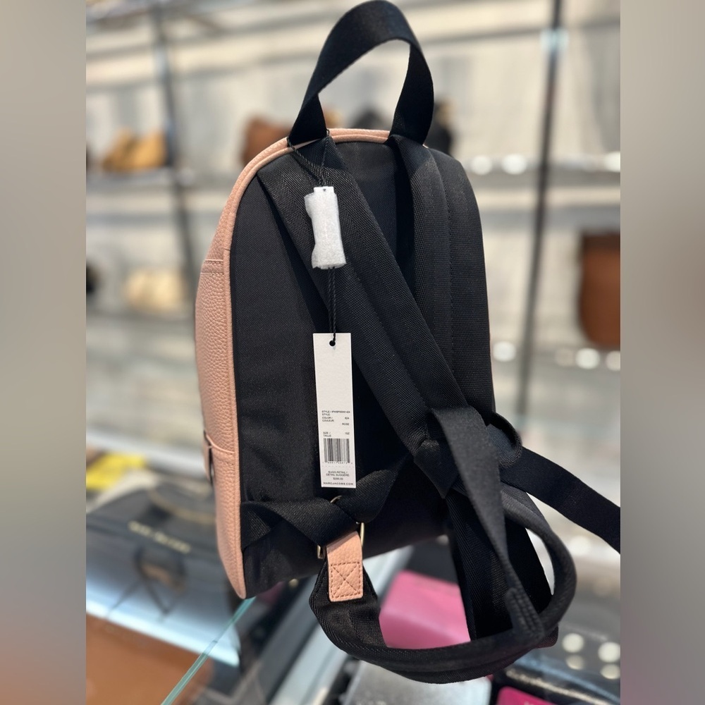 NWT! NEW! Marc Jacobs Leather Backpack -Small Blush Rose Pink Women - Picture 5 of 7
